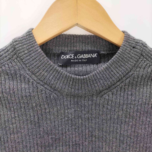 ドルチェアンドガッバーナ DOLCE&GABBANA イタリア製 ヴァージンウール リブニット メンズ 50