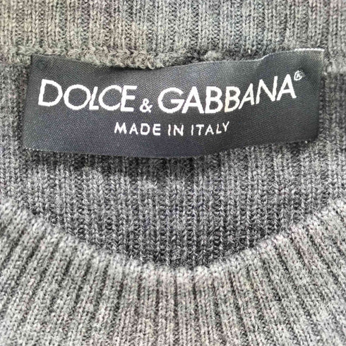 ドルチェアンドガッバーナ DOLCE&GABBANA イタリア製 ヴァージンウール リブニット メンズ 50