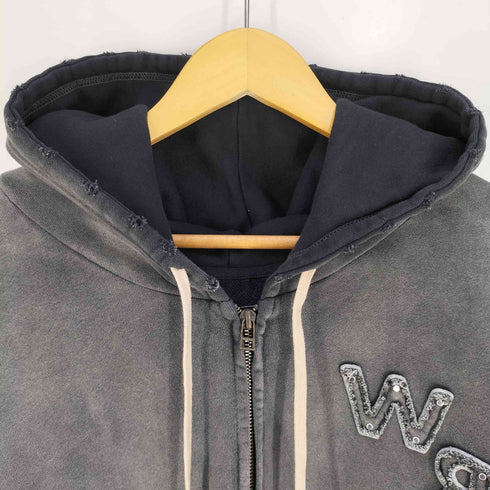 ダンケシェーン Danke Schon SPRAYED SWEAT ZIP HOODIE スプレー ジップアップ パーカー メンズ JPN:L