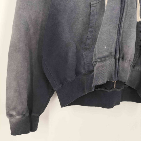 ダンケシェーン Danke Schon SPRAYED SWEAT ZIP HOODIE スプレー ジップアップ パーカー メンズ JPN:L