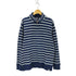 ランズエンド LANDS END ボーダー柄 ハーフジップ コットンニット メンズ JPN:M