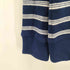 ランズエンド LANDS END ボーダー柄 ハーフジップ コットンニット メンズ JPN:M