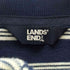 ランズエンド LANDS END ボーダー柄 ハーフジップ コットンニット メンズ JPN:M