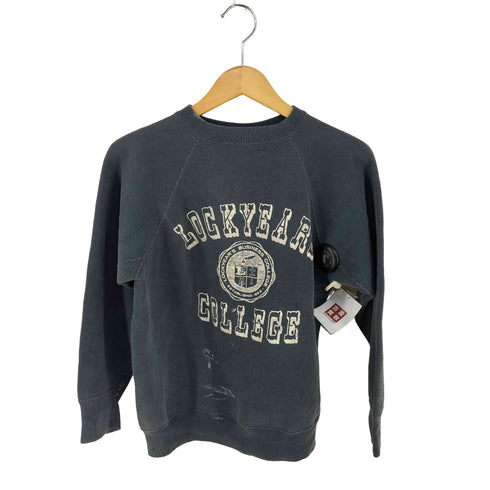 Vintage 三段カレッジプリント ラグランスウェット LOCKYEARS COLLEGE メンズ