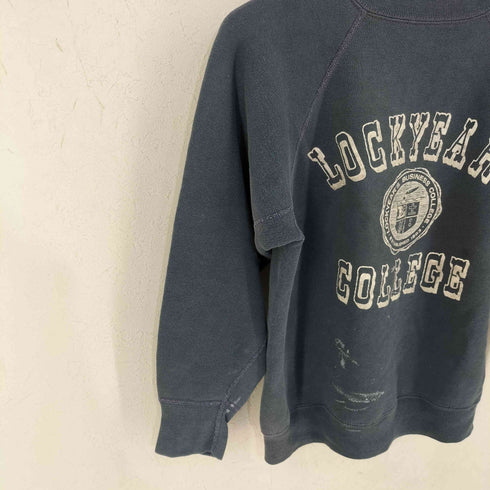 Vintage 三段カレッジプリント ラグランスウェット LOCKYEARS COLLEGE メンズ
