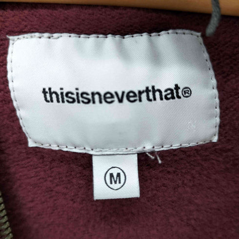 ディスイズネバーザット thisisneverthat ダブルジップフーディ メンズ import:M