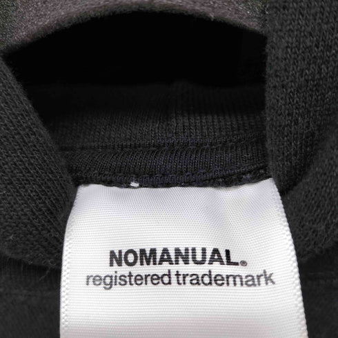 ノーマニュアル NOMANUAL DOODLE LOGO HOODIE ロゴプリントフーディ メンズ import:M