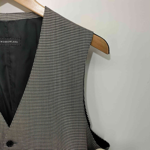 トゥモローランド TOMORROWLAND 2019SS ハウンドトゥース フォーマルベスト ジレ メンズ 48