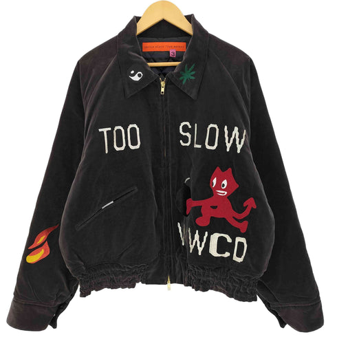 カクタスプラントフリーマーケット Cactus Plant Flea Market 22AW TOO SLOW SOUVENIR JACKET CPFM スーベニアジャケット メンズ 3