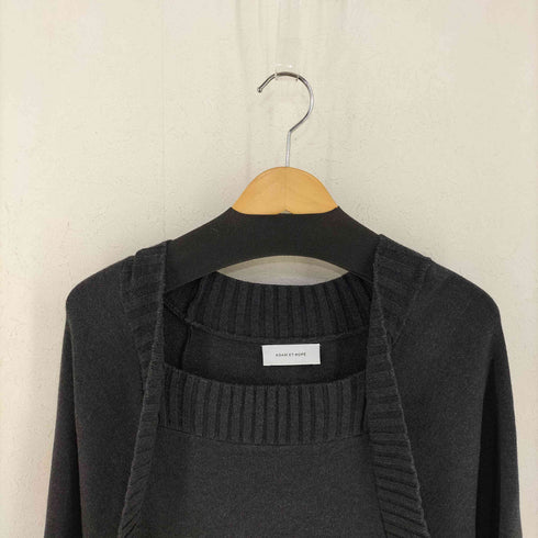 アダムエロペ Adam et Rope FEMME ボレロドッキングニットワンピース レディース FREE