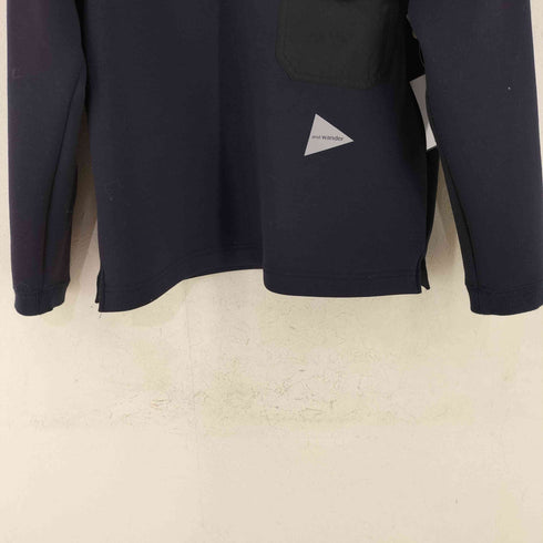 アンドワンダー and wander airly warm crew neck T レディース WS