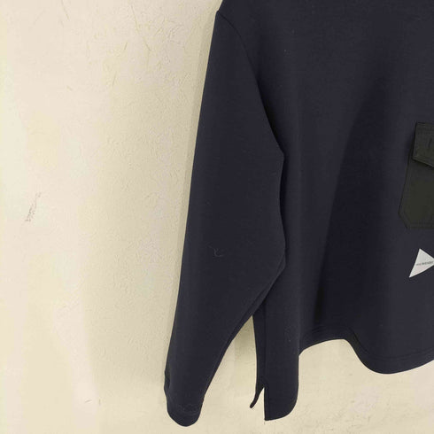アンドワンダー and wander airly warm crew neck T レディース WS