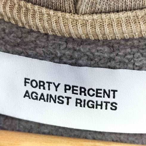 フォーティーパーセントアゲインストライツ FORTY PERCENTS AGAINST RIGHTS ワンポイント ピグメントダイ プルオーバーパーカー メンズ JPN:M