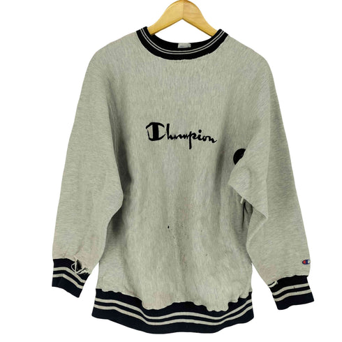 チャンピオン Champion 90s MADE IN USA REVERSE WEAVE フロントロゴ刺繍スウェット メンズ JPN:XL