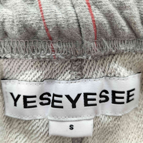 イエスアイシー YESEYESEE ストライプ ロゴプリントスウェットジョガーパンツ メンズ JPN:S