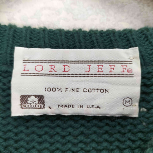 LORD JEFF 80s MADE IN USA コットンボーダーニット メンズ JPN:M