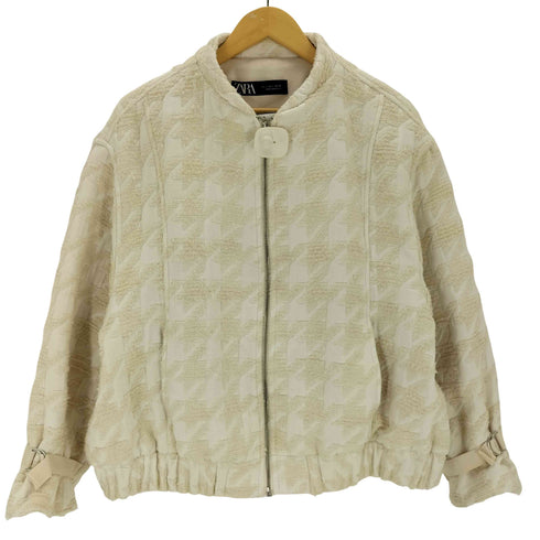 ザラ ZARA 千鳥格子 ブルゾン レディース import:L