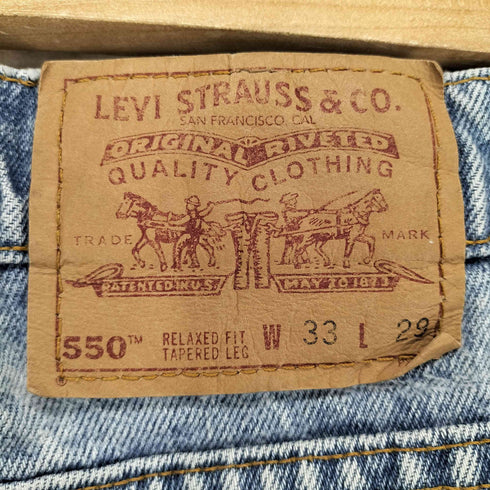 リーバイス Levis 550 ボタン裏532 96年06月製 MADE IN USA バギーデニムパンツ メンズ W30 L29