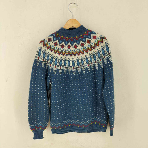 NORSK HUSFLID MADE IN NORWAY コンチョボタン ノルディックカーディガン バーズアイ レディース ONE SIZE