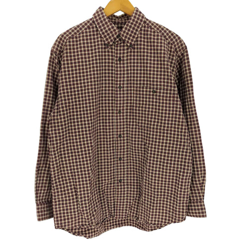エディーバウアー Eddie Bauer 00S黒タグ ギンガムチェック コットン B.D L/S シャツ メンズ import:S