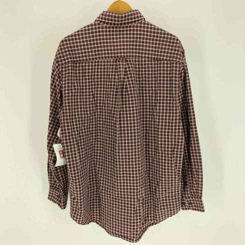 エディーバウアー Eddie Bauer 00S黒タグ ギンガムチェック コットン B.D L/S シャツ メンズ import:S