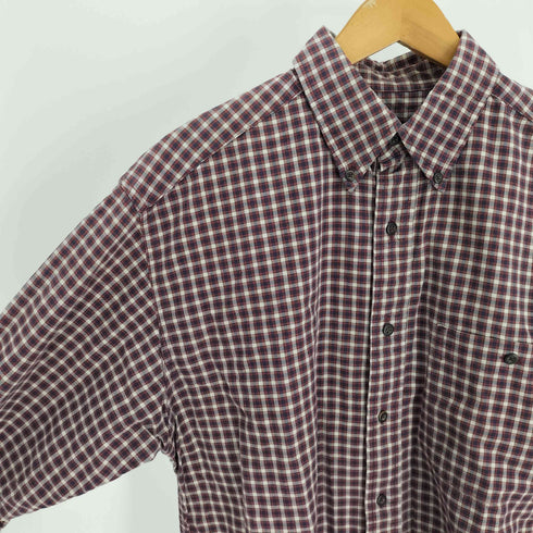 エディーバウアー Eddie Bauer 00S黒タグ ギンガムチェック コットン B.D L/S シャツ メンズ import:S