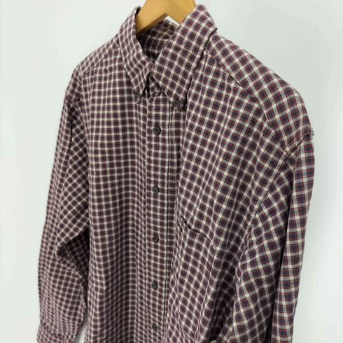 エディーバウアー Eddie Bauer 00S黒タグ ギンガムチェック コットン B.D L/S シャツ メンズ import:S