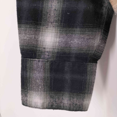 メゾンスペシャル MAISON SPECIAL Bleach Processing Plaid Pattern Shirt レディース FREE