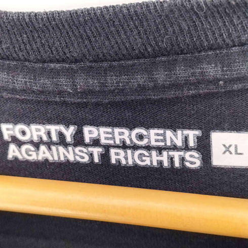 フォーティーパーセントアゲインストライツ FORTY PERCENTS AGAINST RIGHTS MY LIFE IS MY LIFE ロングスリーブTシャツ メンズ JPN:XL