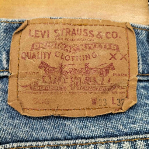 リーバイス Levis 506 ボタン裏585 99年05月製 MADE IN USA テーパードデニムパンツ メンズ W30 L32