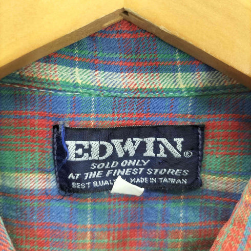 エドウィン EDWIN SOLD ONLY AT THE FINEST STORES チェック柄 L/S シャツ メンズ import:L