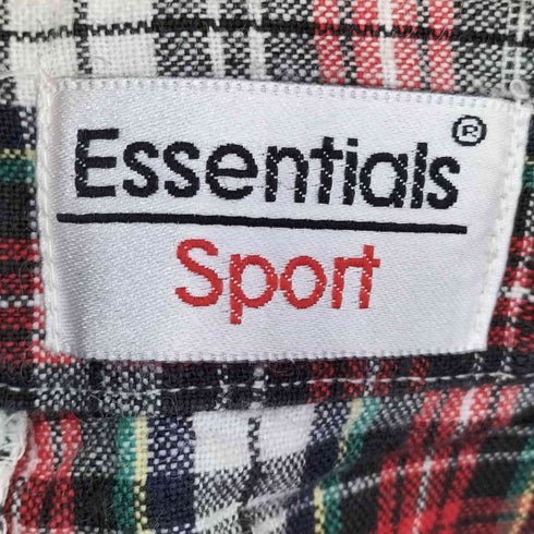 Essentials Sport 2タック タータンチェック リネン混 ショーツ メンズ 10
