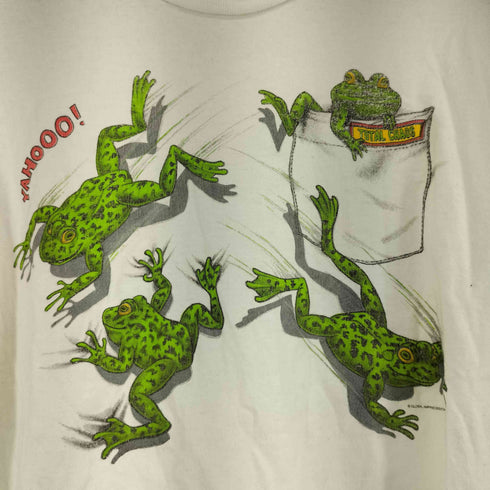 ヘインズ Hanes カエルプリント S/S クルーネックTシャツ メンズ JPN:XL