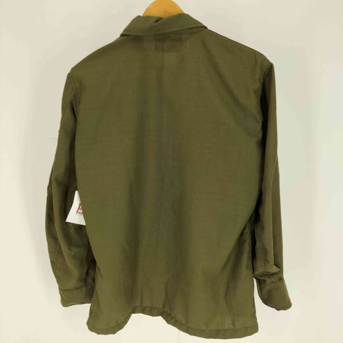 ユーエスアーミー U.S. ARMY DPSC製 HOT WEATHER FIRE RESISTANT NYLON OG-106 ホット ウェザー ナイロン ヘリクルー ミリタリー シャツ 1971年製 SCOVILLジップ メンズ SMALL SHORT