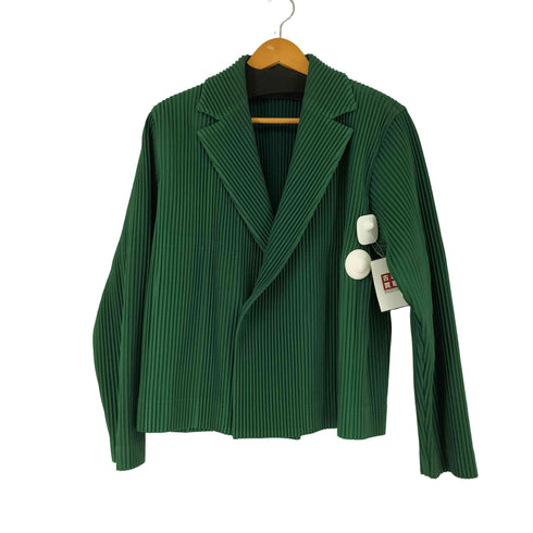 オムプリッセイッセイミヤケ HOMME PLISSE ISSEY MIYAKE TAILORED PLEATS1 プリーツ加工ショートダブルジャケット メンズ JPN:2