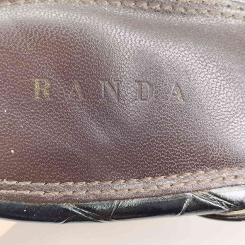 ランダ RANDA クロコ型押しミュール レディース L
