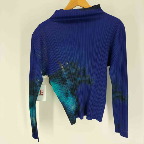 プリーツプリーズイッセイミヤケ PLEATS PLEASE ISSEY MIYAKE 16SS タイダイ グラデーション プリーツ ハイネック カットソー レディース JPN:3