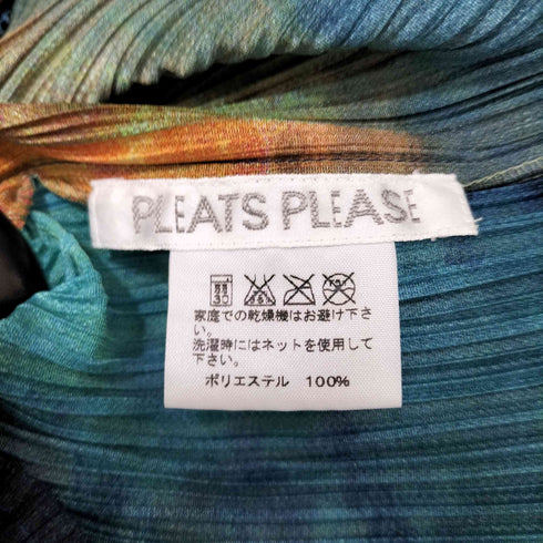 プリーツプリーズイッセイミヤケ PLEATS PLEASE ISSEY MIYAKE 16SS タイダイ グラデーション プリーツ ハイネック カットソー レディース JPN:3