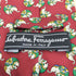 サルヴァトーレフェラガモ Salvatore Ferragamo ゾウ柄シルクネクタイ メンズ