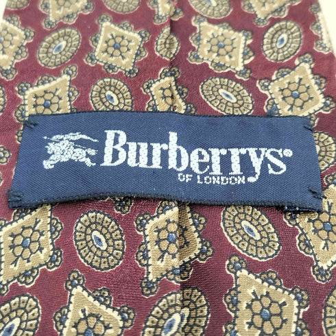 バーバリーズ BURBERRYS 総柄シルクネクタイ メンズ