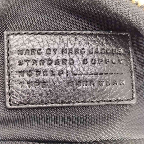 マークバイマークジェイコブス Marc by Marc Jacobs レザーロゴ型押し ナイロン バックパック リュック レディース