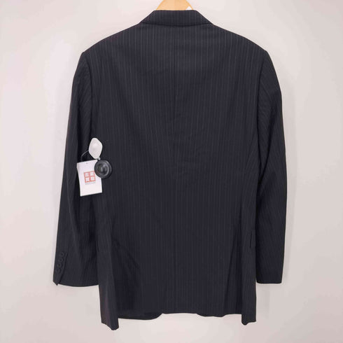 バーバリーブラックレーベル BURBERRY BLACK LABEL シャドウストライプ柄 ウール 3Bテーラードジャケット スラックス パンツ メンズ 40R