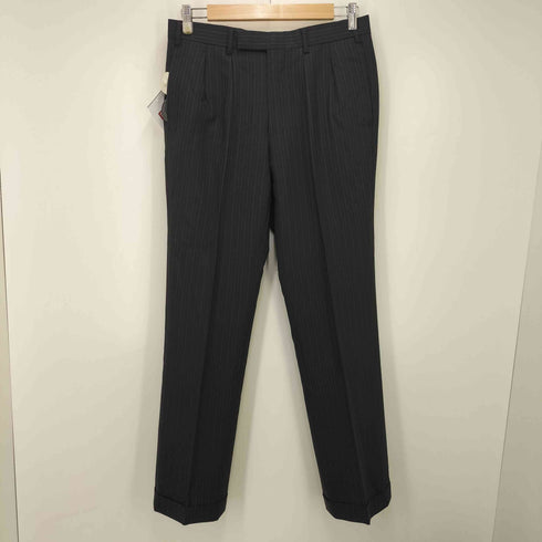 バーバリーブラックレーベル BURBERRY BLACK LABEL シャドウストライプ柄 ウール 3Bテーラードジャケット スラックス パンツ メンズ 40R