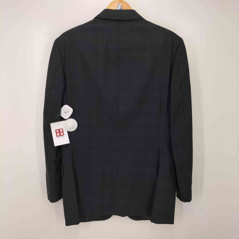 バーバリーブラックレーベル BURBERRY BLACK LABEL チェック柄 ウール 3Bテーラードジャケット スラックス パンツ メンズ 40R