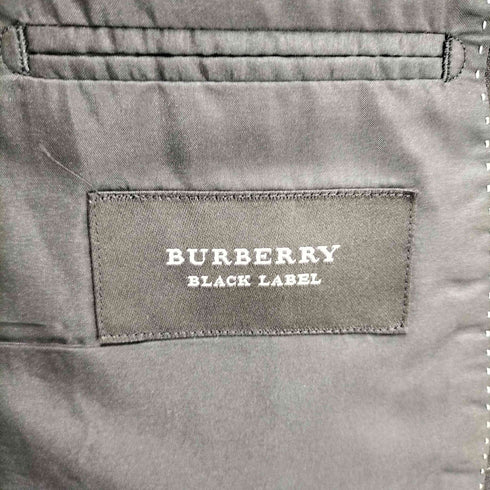 バーバリーブラックレーベル BURBERRY BLACK LABEL チェック柄 ウール 3Bテーラードジャケット スラックス パンツ メンズ 40R