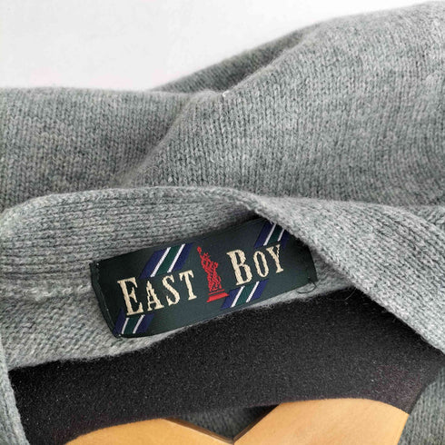 イーストボーイ EAST BOY ロゴ刺繍 メランジウールカーディガン メンズ 9