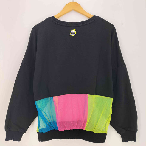 アディダスオリジナルス adidas Originals ×RITA ORA シースルー切替 クルーネックスウェット レディース JPN:L