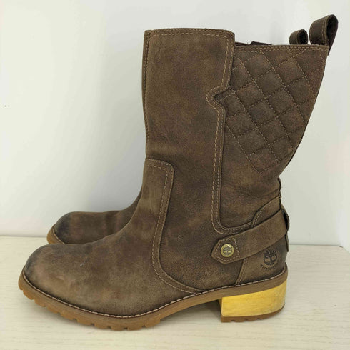 ティンバーランド Timberland キルティング レザーブーツ レディース JPN:25.5