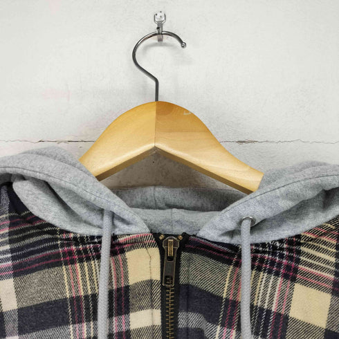 シュプリーム Supreme 23SS Plaid Hooded Zip Up Shirt メンズ JPN:L