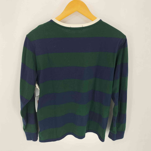 ポロラルフローレン POLO RALPH LAUREN ポニー刺繍 ボーダー ヘンリーネックカットソー レディース 14-16